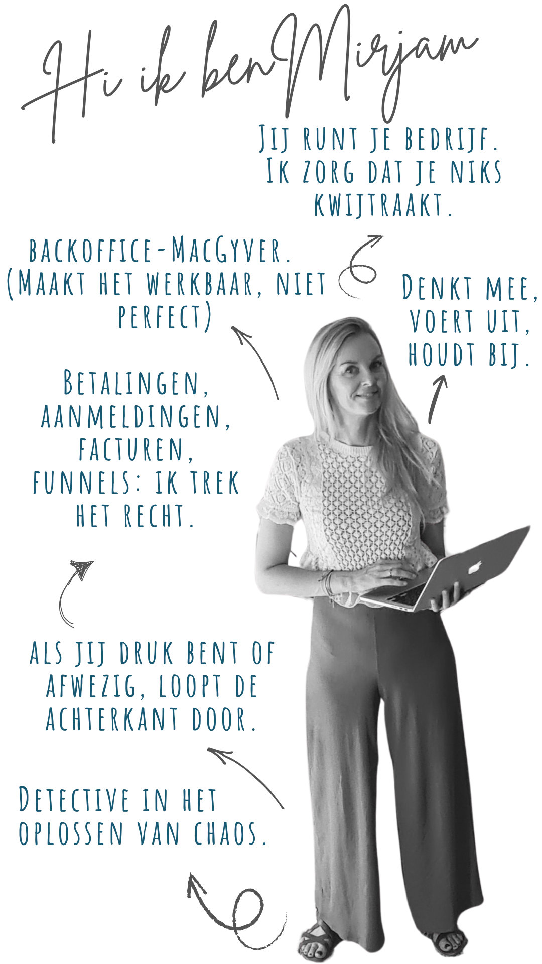 Backoffice specialist die overzicht brengt in betalingen, aanmeldingen en processen voor ondernemers.